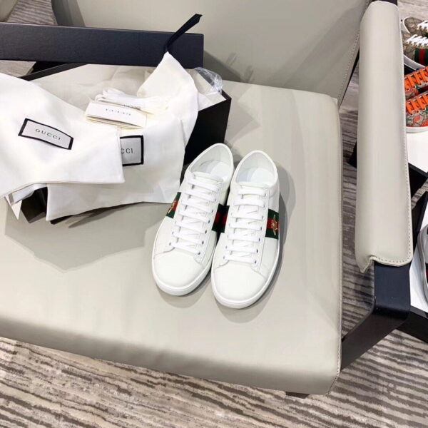 Gucci Women's Ace Sneaker With Bee White For Women GG