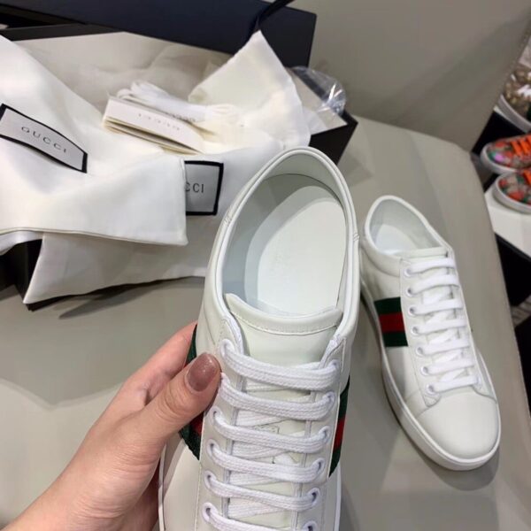 Gucci Women's Ace Sneaker With Bee White For Women GG