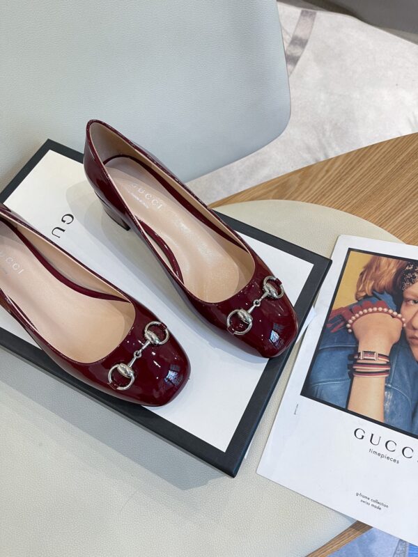 Gucci Women's Ballet Flat With Horsebit Black For Women GG