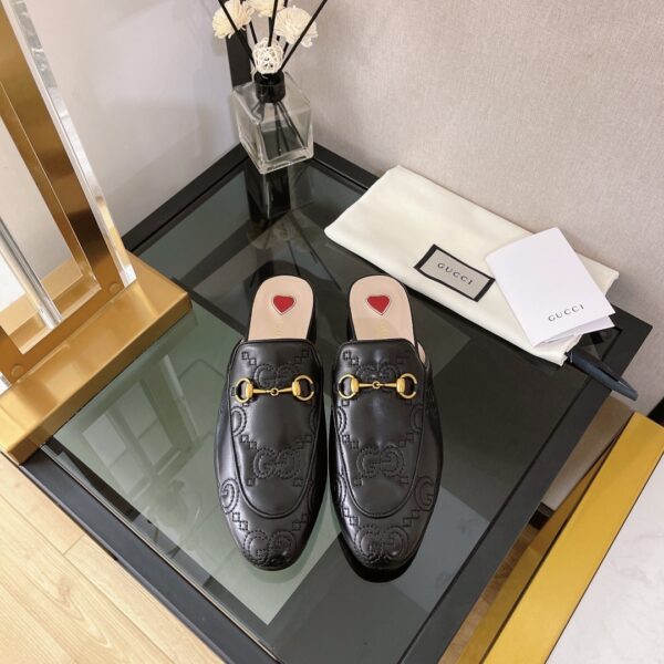 Gucci Women's GG Matelasse Princetown Slipper Black For Women GG