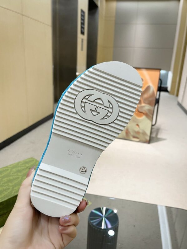 Gucci Women's GG Platform Sandal Light Blue For Women GG