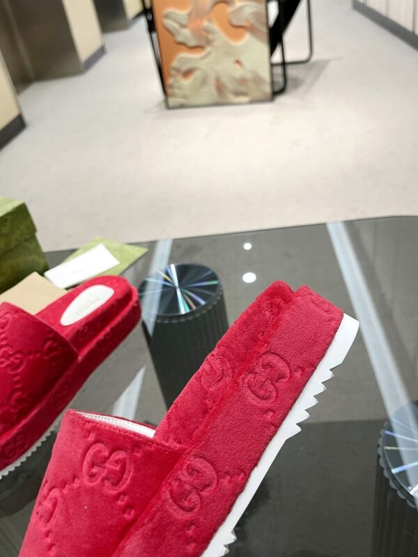 Gucci Women's GG Platform Sandal Red For Women GG