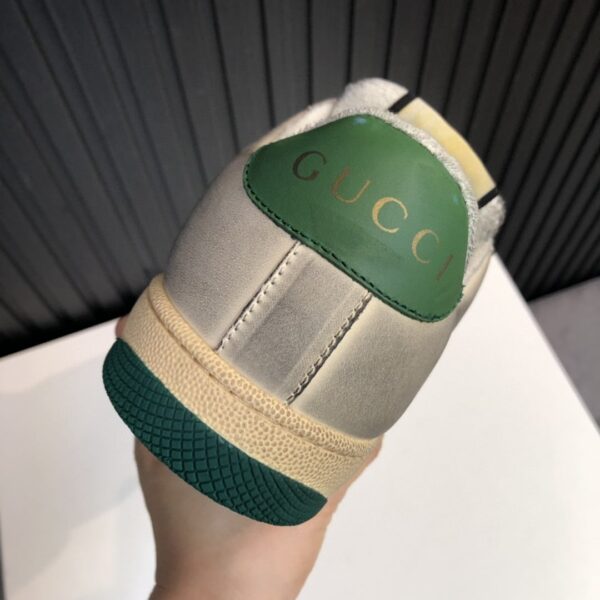 Gucci Women's  GG Screener Distressed Green Orange For Women 570443 9Y920 9666