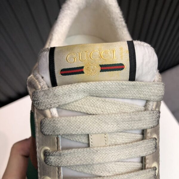 Gucci Women's  GG Screener Distressed Green Orange For Women 570443 9Y920 9666