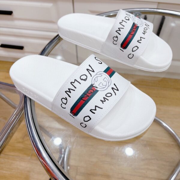 Gucci Women's GG Slide Sandal With Web Common White For Women 407345
