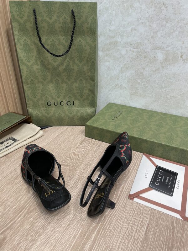 Gucci Women's GG Slingback Pump By And Mesh With GG Crystals Black For Women GG