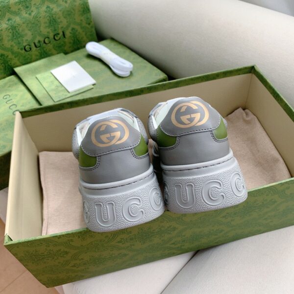 Gucci Women's GG Sneaker Green And Gray Supreme For Women 700641 UPG90 1282