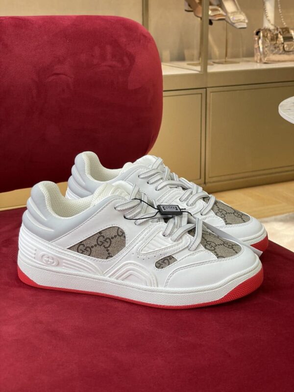 Gucci Women's GG Sneaker Gucci Basket Donna White Demetra For Women ‎700291