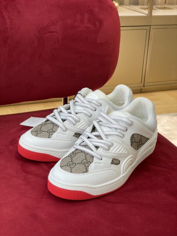 Gucci Women's GG Sneaker Gucci Basket Donna White Demetra For Women ‎700291