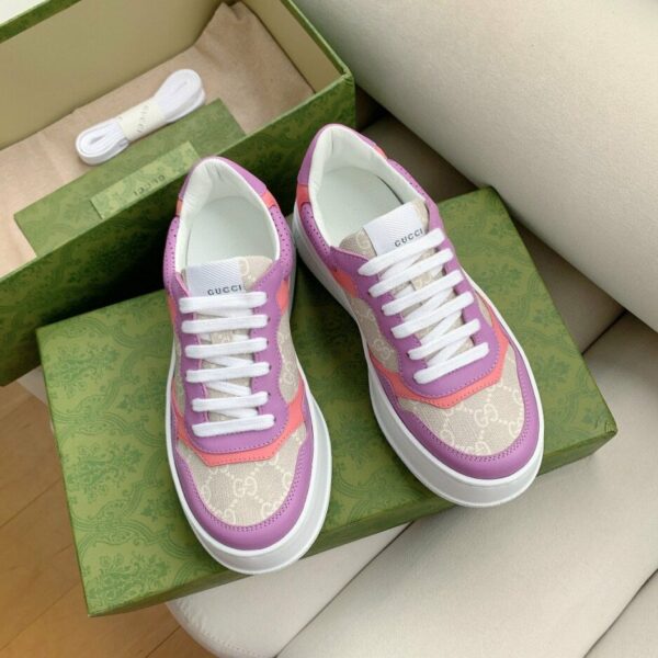 Gucci Women's GG Sneaker Pink And Purple Supreme For Women ‎‎670408 UPG90 5471