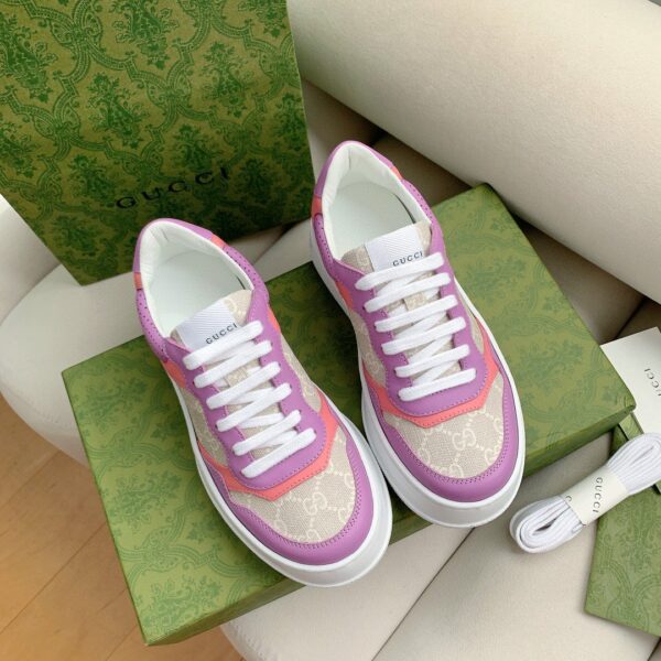 Gucci Women's GG Sneaker Pink And Purple Supreme For Women ‎‎670408 UPG90 5471