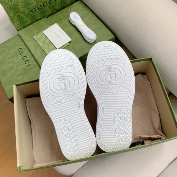 Gucci Women's GG Sneaker Pink And Purple Supreme For Women ‎‎670408 UPG90 5471