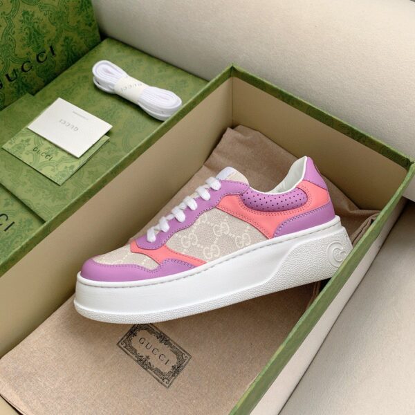 Gucci Women's GG Sneaker Pink And Purple Supreme For Women ‎‎670408 UPG90 5471
