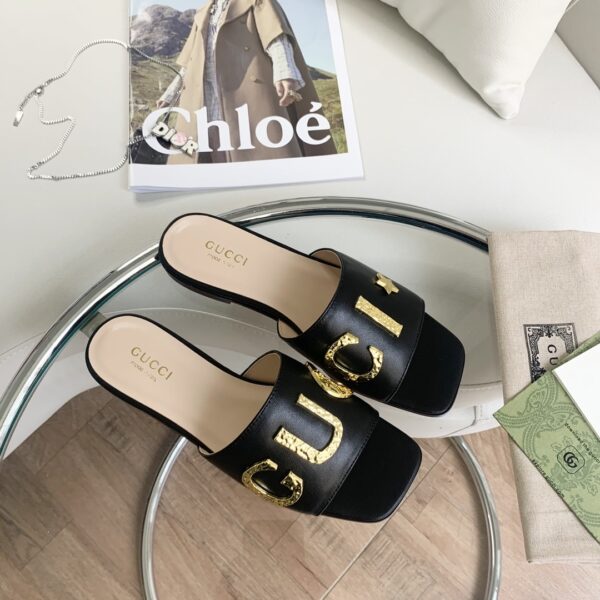 Gucci Women's 'Gucci' Slide Black For Women GG