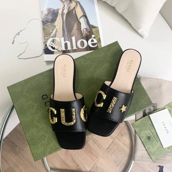 Gucci Women's 'Gucci' Slide Black For Women GG