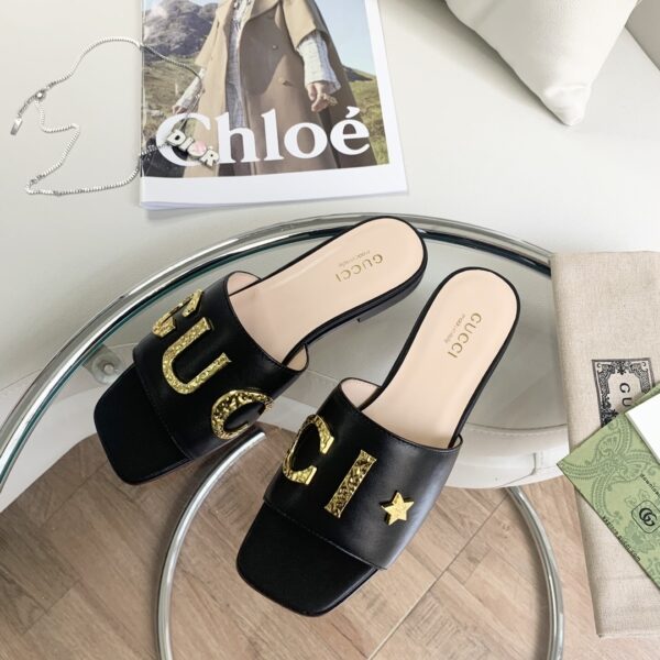 Gucci Women's 'Gucci' Slide Black For Women GG