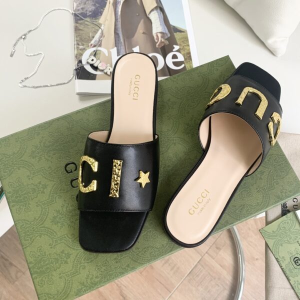 Gucci Women's 'Gucci' Slide Black For Women GG