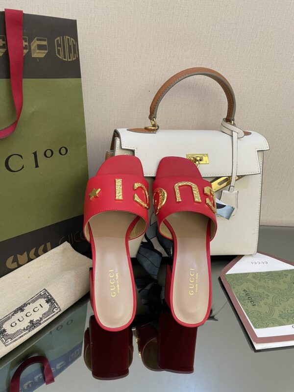 Gucci Women's 'Gucci' Slide Sandal Red For Women GG
