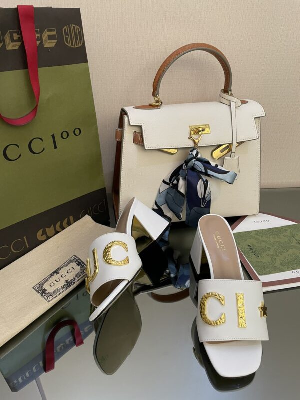 Gucci Women's 'Gucci' Slide Sandal White For Women GG
