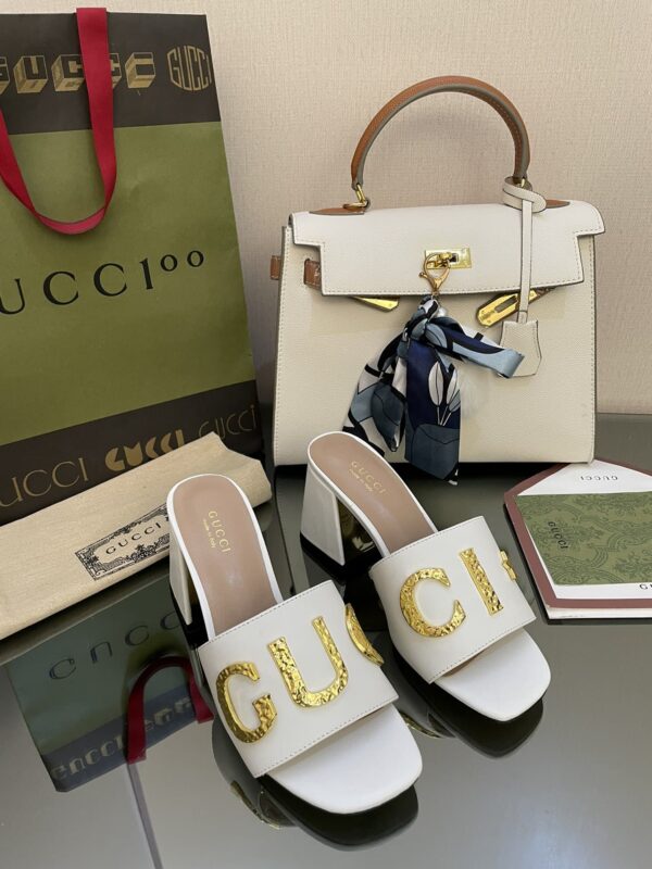 Gucci Women's 'Gucci' Slide Sandal White For Women GG