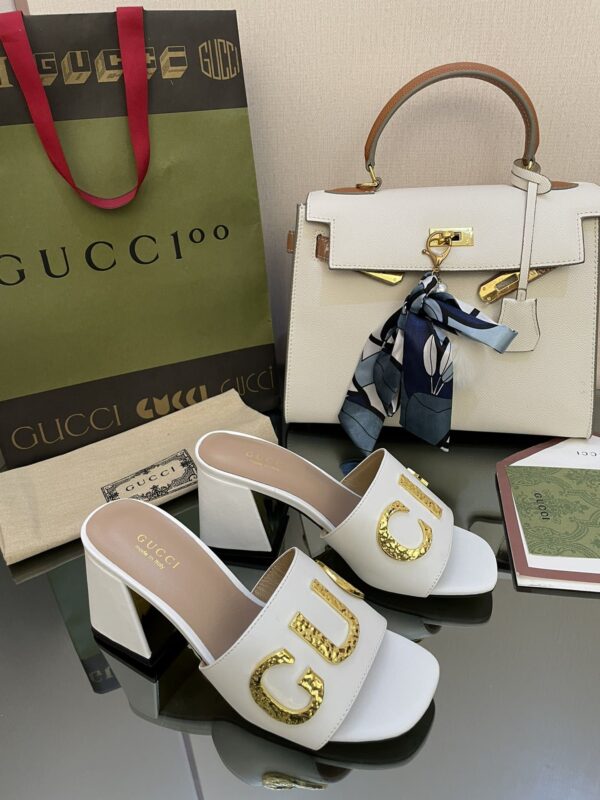 Gucci Women's 'Gucci' Slide Sandal White For Women GG