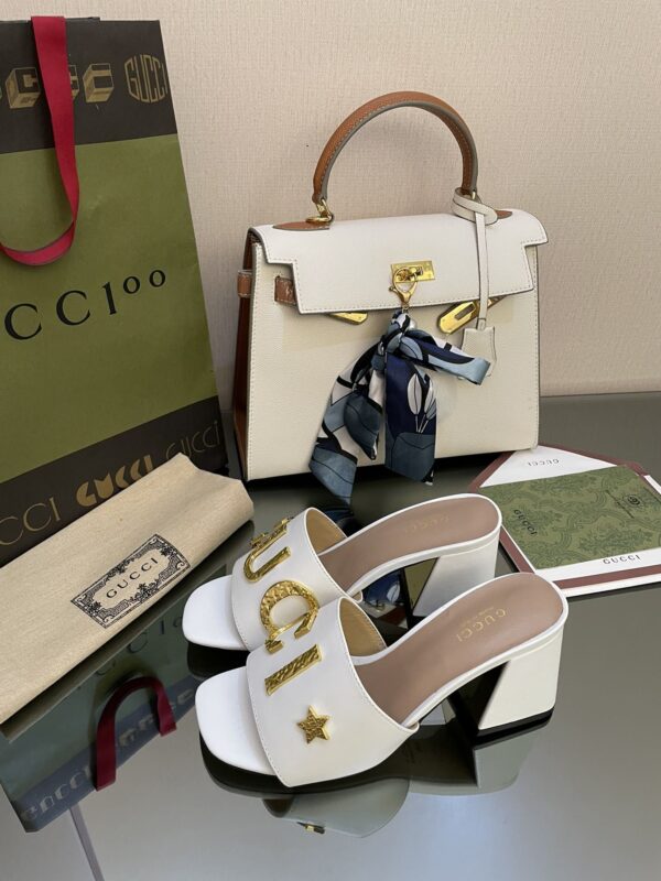Gucci Women's 'Gucci' Slide Sandal White For Women GG