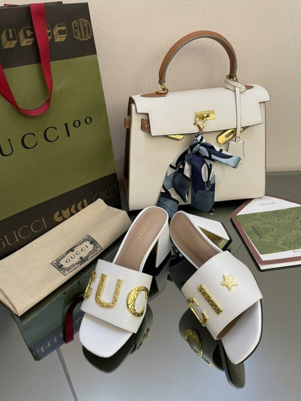 Gucci Women's 'Gucci' Slide Sandal White For Women GG
