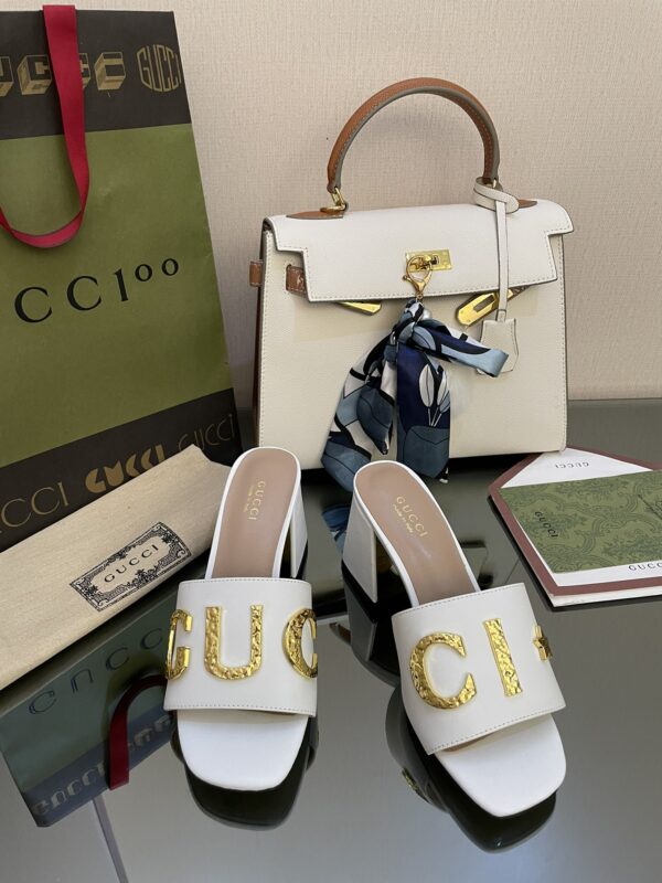 Gucci Women's 'Gucci' Slide Sandal White For Women GG
