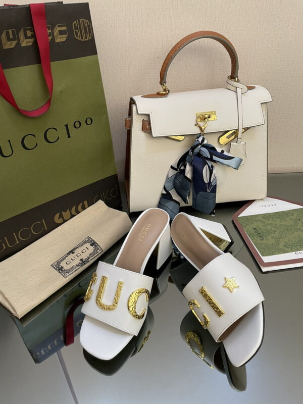 Gucci Women's 'Gucci' Slide Sandal White For Women GG