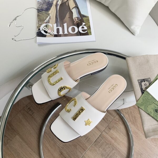 Gucci Women's 'Gucci' Slide White For Women GG ‎694858 C9D00 9022