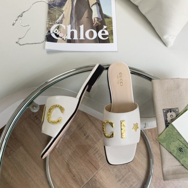 Gucci Women's 'Gucci' Slide White For Women GG ‎694858 C9D00 9022