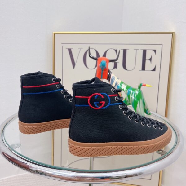 Gucci Women's Interlocking G High-Top Sneaker Black For Women GG