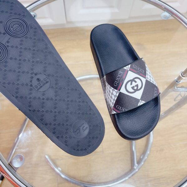 Gucci Women's Logo GG Supreme Slides With Web Black For Women 408508