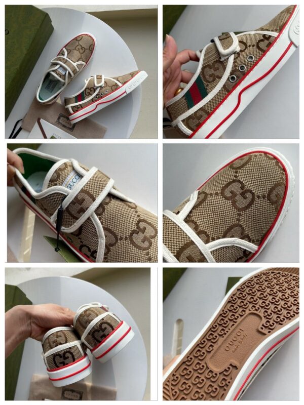 Gucci Women's Maxi GG Tennis 1977 Sneaker Brown For Women ‎692918 UKO70 2584