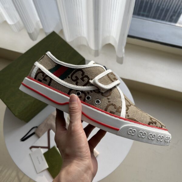Gucci Women's Maxi GG Tennis 1977 Sneaker Brown For Women ‎692918 UKO70 2584