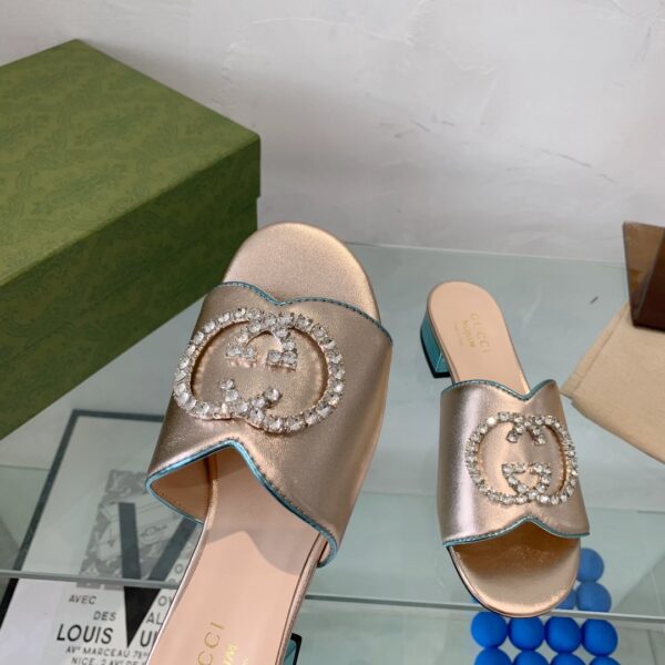 Gucci Women's Nojum Sandal Gold For Women GG