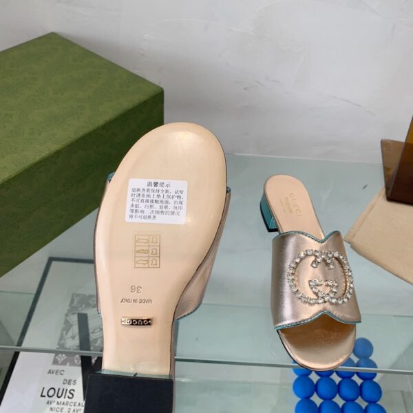 Gucci Women's Nojum Sandal Gold For Women GG