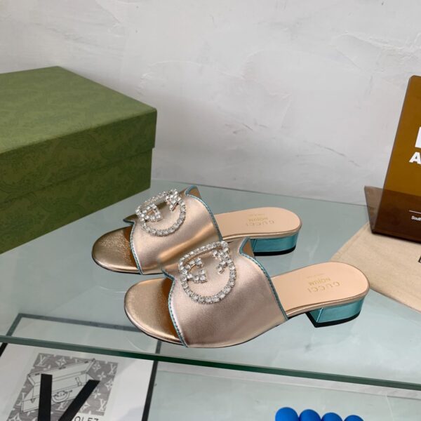Gucci Women's Nojum Sandal Gold For Women GG