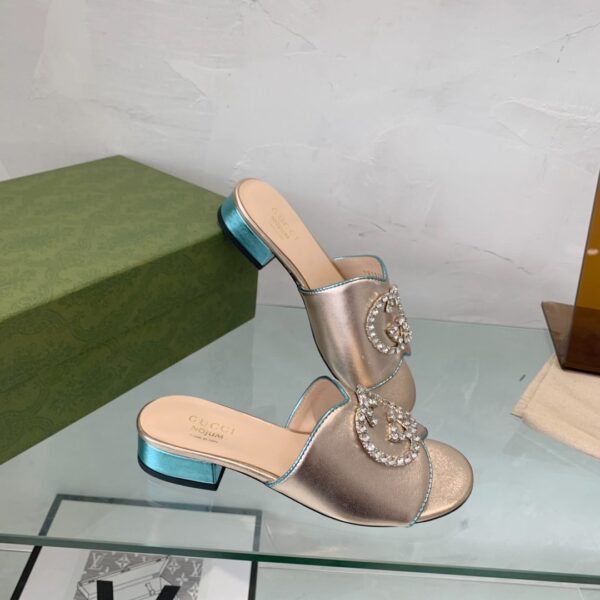 Gucci Women's Nojum Sandal Gold For Women GG
