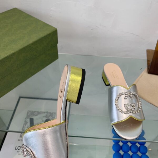 Gucci Women's Nojum Sandal Silver For Women GG