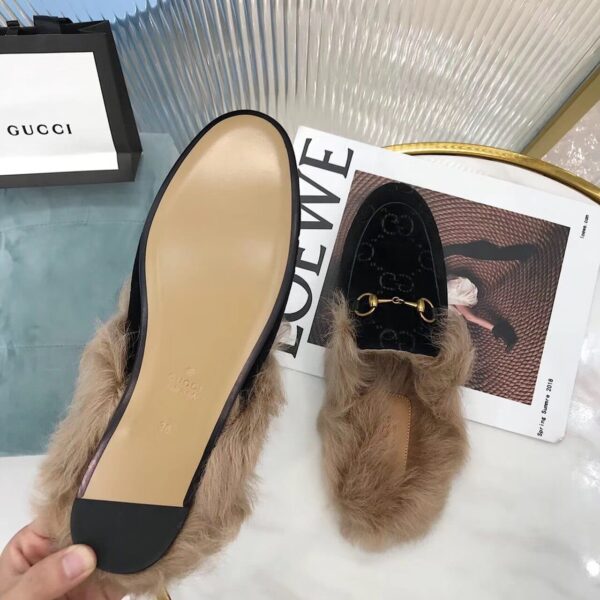 Gucci Women's Princetown Slipper Mules By Velvet Black For Women GG