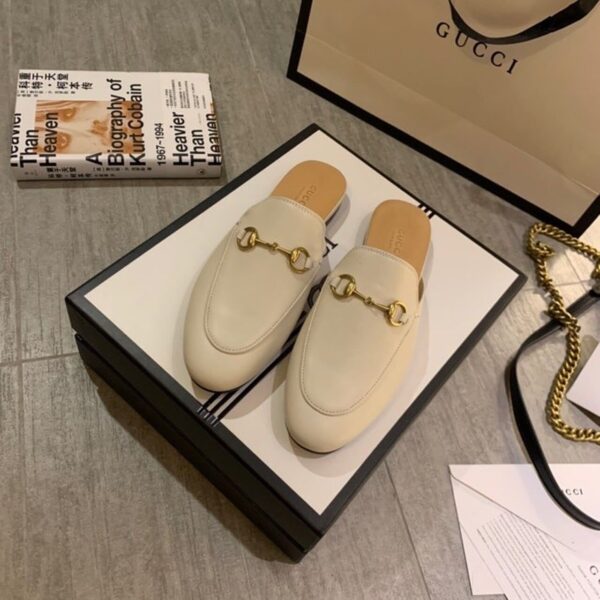 Gucci Women's Princetown Slipper White For Women GG 423513 C9D00 9022