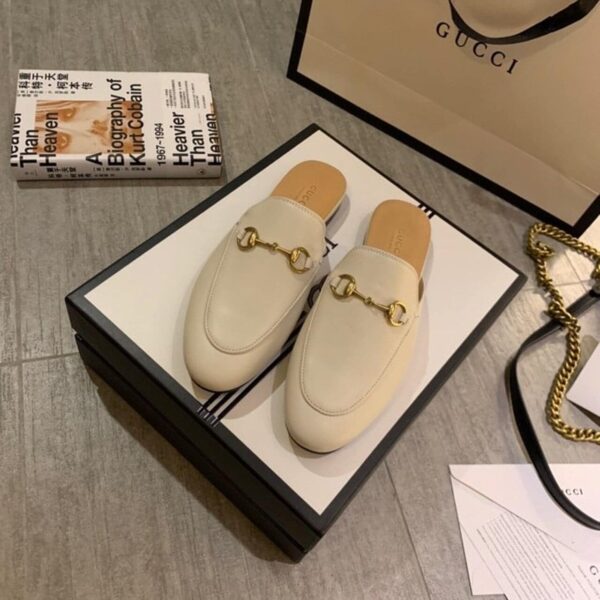 Gucci Women's Princetown Slipper White For Women GG 423513 C9D00 9022