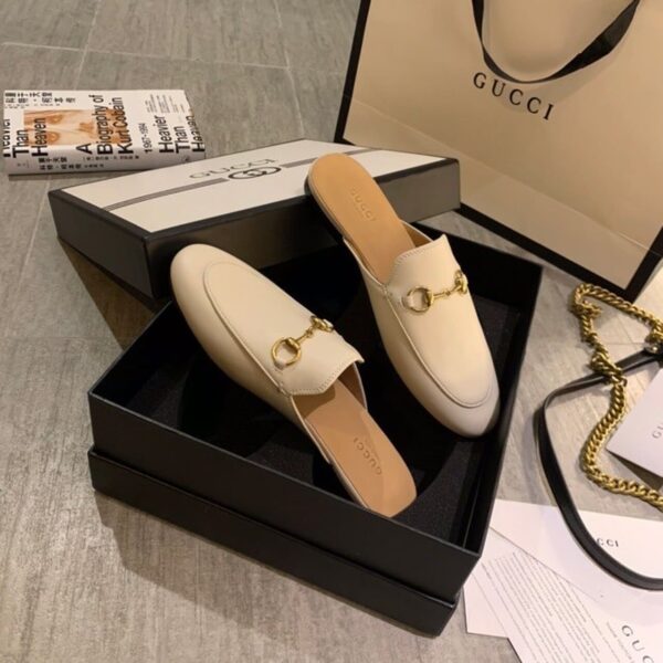 Gucci Women's Princetown Slipper White For Women GG 423513 C9D00 9022