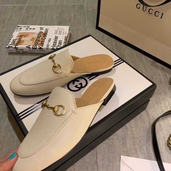 Gucci Women's Princetown Slipper White For Women GG 423513 C9D00 9022