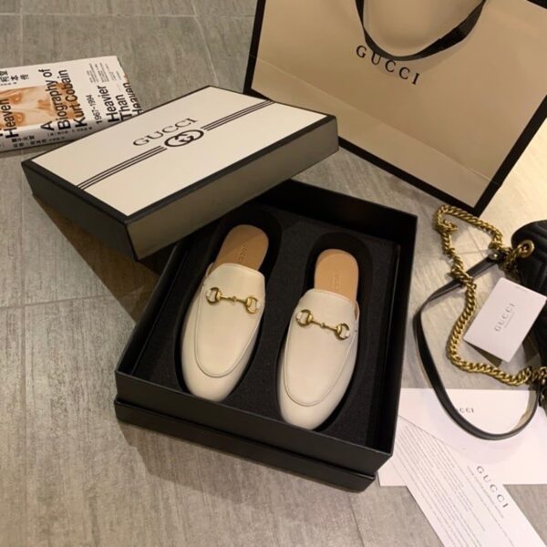 Gucci Women's Princetown Slipper White For Women GG 423513 C9D00 9022