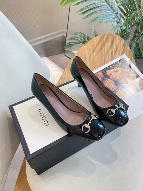 Gucci Women's Pump With Horsebit Black For Women GG