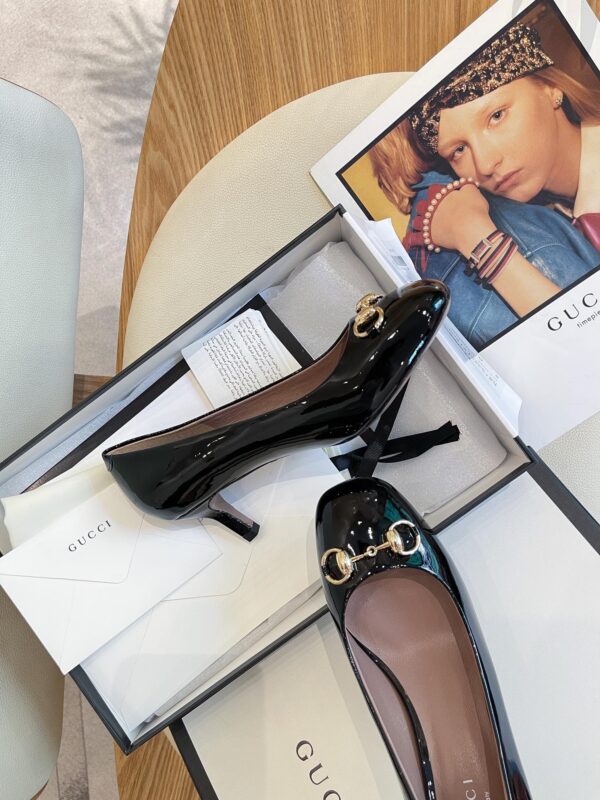 Gucci Women's Pump With Horsebit Black For Women GG