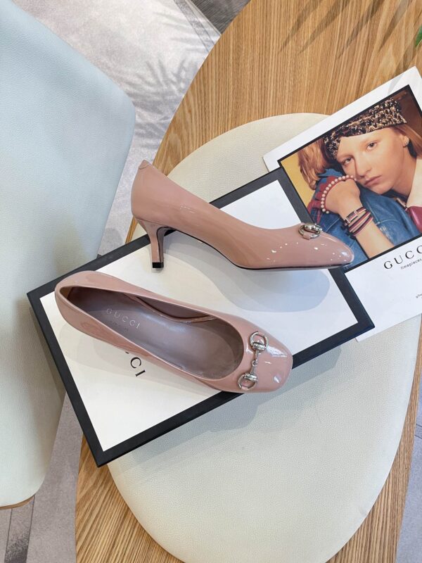 Gucci Women's Pump With Horsebit Pink For Women GG