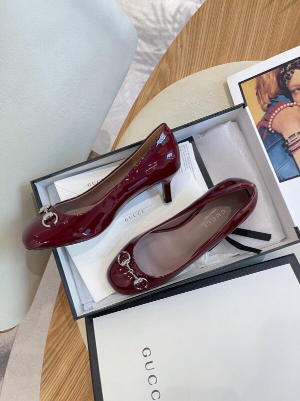 Gucci Women's Pump With Horsebit Red For Women GG